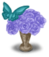 Vase mit Rosen-Tanzspur