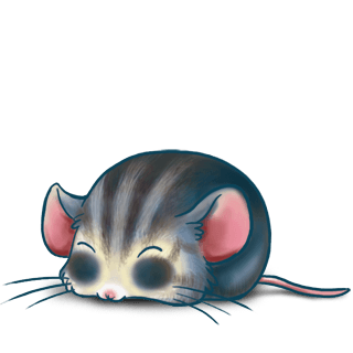 Adoptiere einen Maus Blaues Grau
