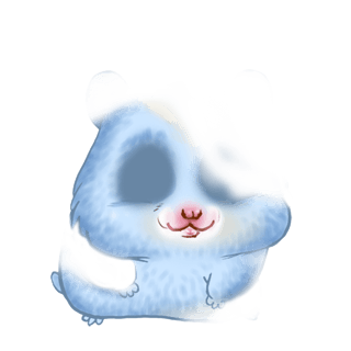 Adoptiere einen Hamster Pastellblau