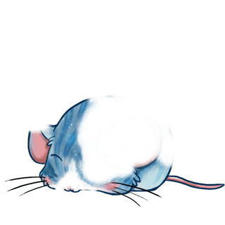 Adoptiere einen Maus Pastellblau
