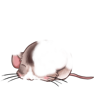 Adoptiere einen Maus Beige und Schwarz